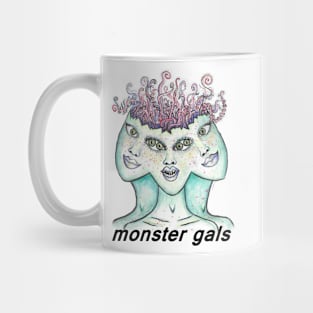 monster gals (with text) Mug